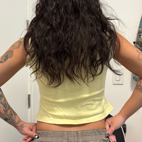 Yellow Graphic Women's Top - Picture 2 of 4